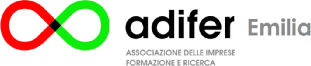 Logo di Adifer Emilia, associazione delle imprese per la formazione e la ricerca, partner formativo della YES Academy